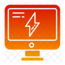 Computacao De Energia Energia Do Computador Potencia Do Computador Icon