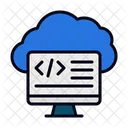Computacao Em Nuvem Armazenamento Em Nuvem Computador Ícone