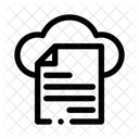 Computacao Em Nuvem Armazenamento De Dados Armazenamento De Arquivos Ícone