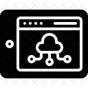 Computacao Em Nuvem Armazenamento Em Nuvem Pagina Da Web Ícone