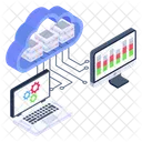 Configuracoes De Nuvem Computacao Em Nuvem Infograficos Em Nuvem Ícone