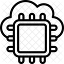Computacao Em Nuvem Nuvem CPU Ícone