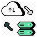 Computacao Em Nuvem Tecnologia De Nuvem Servidor Em Nuvem Ícone