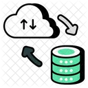 Computacao Em Nuvem Tecnologia De Nuvem Banco De Dados Em Nuvem Icon