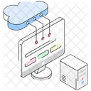 Computacao Em Nuvem Hospedagem Em Nuvem Backup Em Nuvem Ícone