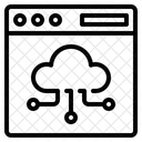 Nuvem Computacao Web Ícone