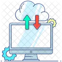 Computacao Em Nuvem Rede Em Nuvem Hospedagem Em Nuvem Ícone