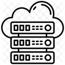 Computacao Em Nuvem Armazenamento Em Nuvem Servidor Ícone