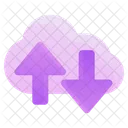 Computacao Em Nuvem Nuvem Armazenamento Ícone