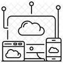 Computacao Em Nuvem Nuvem Hospedagem Em Nuvem Ícone