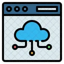 Nuvem Computacao Web Ícone