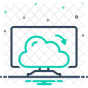 Computacao Nuvem Comunicacao Conexao Ícone