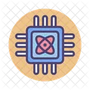 Computacion Cuantica Microchip Chip Procesador Icono
