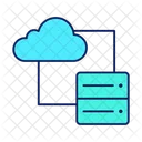 Computacion En La Nube Almacenamiento De Datos Servidor Icono