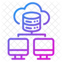 Computadora en la nube  Icono