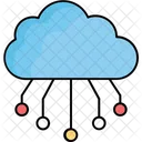 Computacion En La Nube Base De Datos En La Nube Infraestructura En La Nube Icono