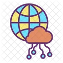 Nube Iglobal Computacion En La Nube Global Alojamiento En La Nube Global Icono
