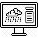 Computador Relatorio Boletim Meteorologico Ícone