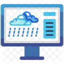 Computador Relatorio Boletim Meteorologico Ícone