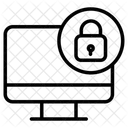 Bloqueio Monitor Login Do Computador Ícone