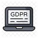 Computador Gdpr Tela Dispositivo Ícone
