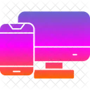 Computador para celular  Ícone