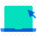 Laptop Cursor Computador Ícone