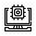Interface De Usuario De Computador Cpu Gerenciamento De Dados Ícone