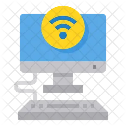 Computador wi-fi  Ícone