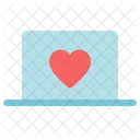 Computadora Laptop Corazon Icono