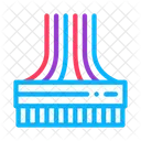 Computadora Cables Color Icono