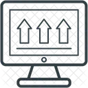 Computadora Pantalla Arriba Icono