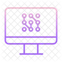 Monitor Que Tienes Computadora Que Tienes Artificial Icon