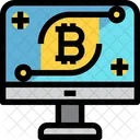 Computadora bitcoin  Icono