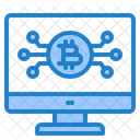 Computadora bitcoin  Icono