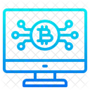 Computadora bitcoin  Icono