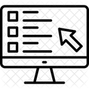 Clic en la computadora  Icono