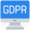 RGPD de computadora  Icono