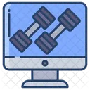 Computadora del gimnasio  Icono