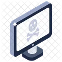 Computadora pirateada  Icono