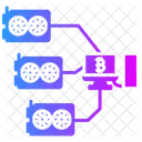Mineria Bitcoin Criptomoneda Icono