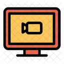 Computadora Monitor Video Icono