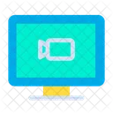 Computadora Monitor Video Icono