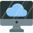 Computadora en la nube  Icono