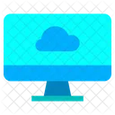 Computadora en la nube  Icono