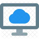 Computadora en la nube  Icono