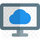 Computadora en la nube  Icono