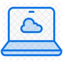 Computadora en la nube  Icono