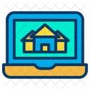 Venta De Casas En Linea Venta De Casas En Linea Publicidad De Casas Icono