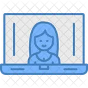 Presentadora Mujer Reportera Icono